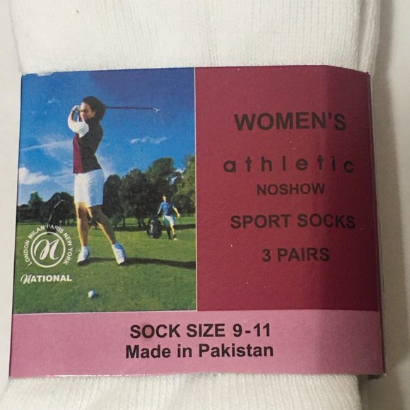 3 Pairs of White Ankle Socks Women Bundle NEW - Picture 2 of 2
